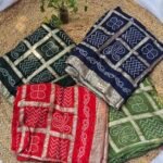 Zigzag Bandhini Semi-modal Soft Saree