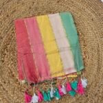 Mul Cotton Multi Striped Saree