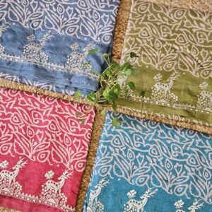 SemiTussar Embroidery Saree