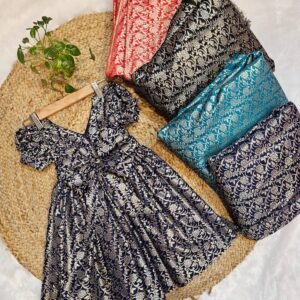 Banarasi Nylon Minakari Frock