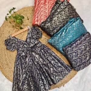 Banarasi Nylon Minakari Frock