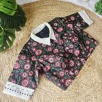 Stylish Shirt Collar Cotton Blouse
